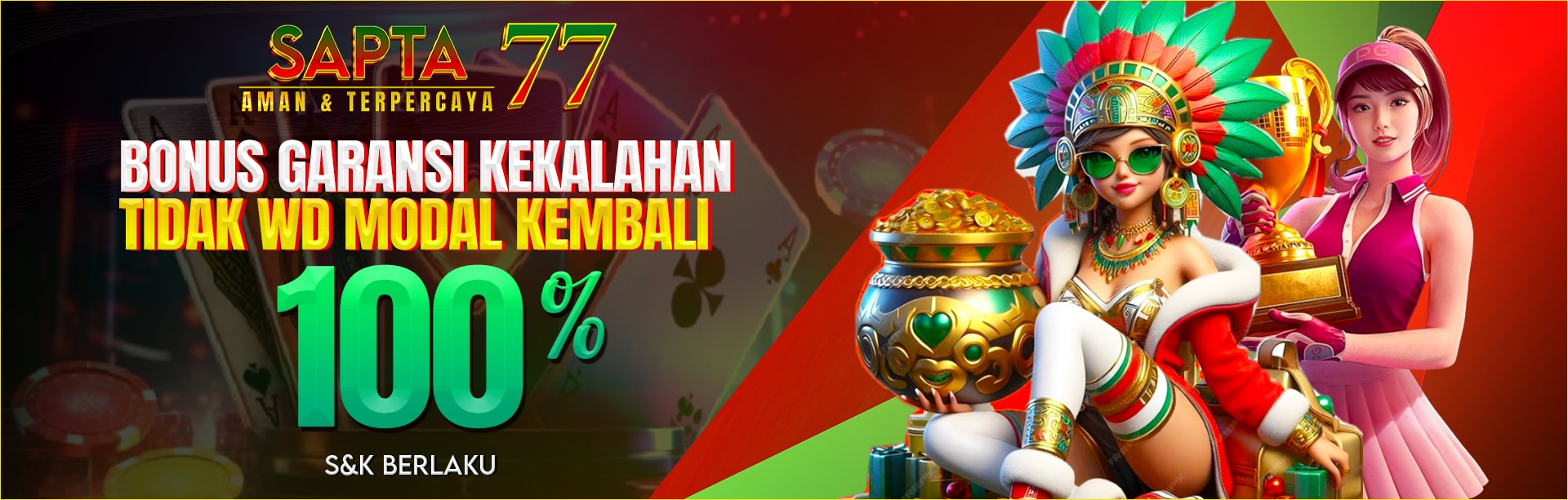 BONUS GARANSI KEKALAHAN 100%